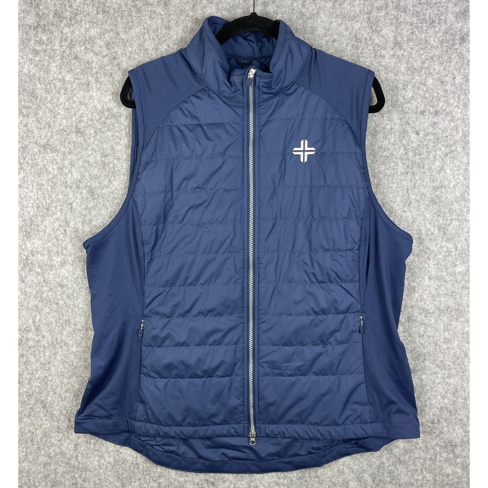 Zero Restriction Tess Vest Womens XXL Blue Quilted Primaloft Golf Stretch NWT